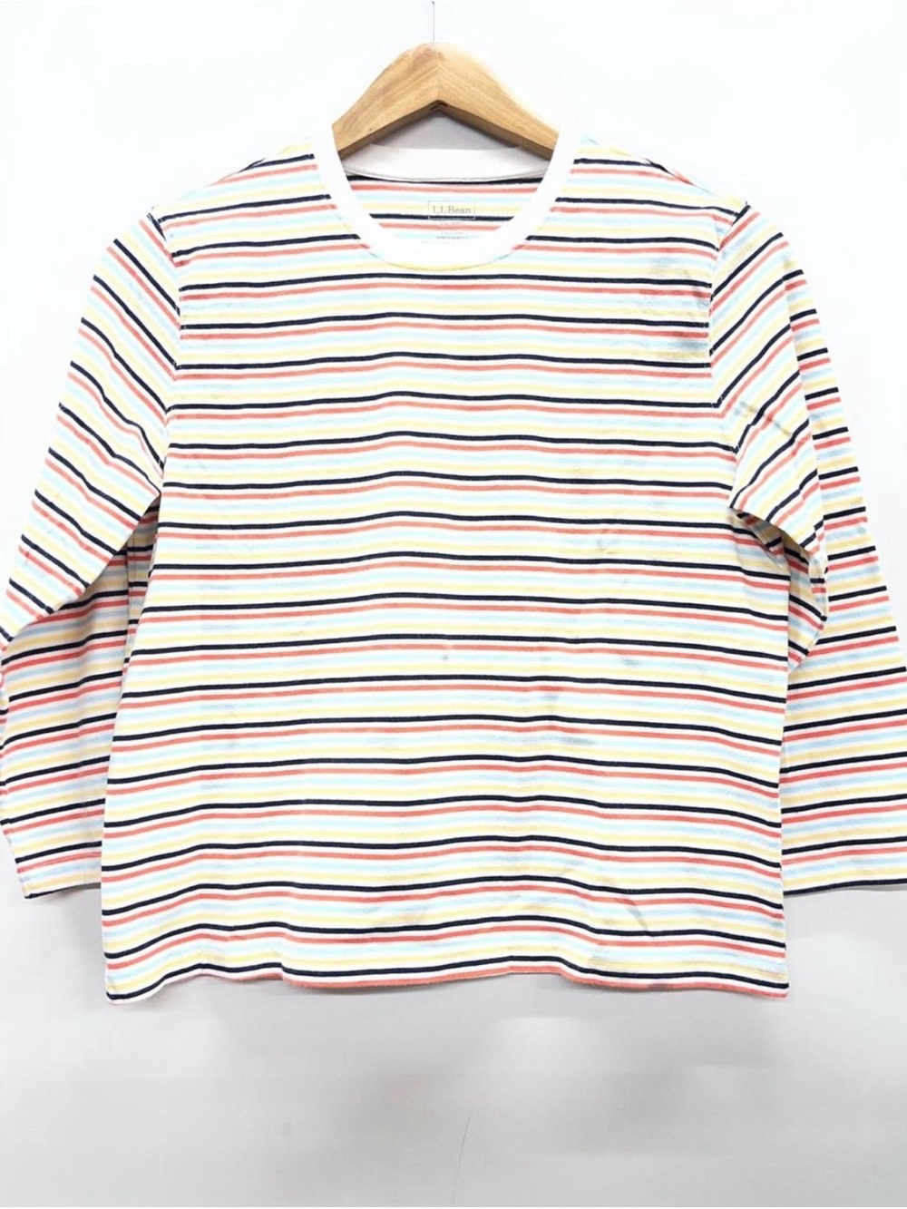 Striped Long Sleeve Rainbow Tee